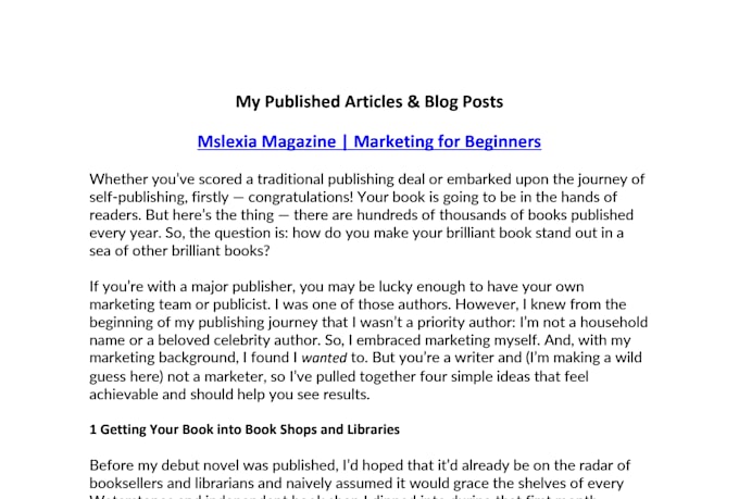 write blog post or web page text with SEO terms included